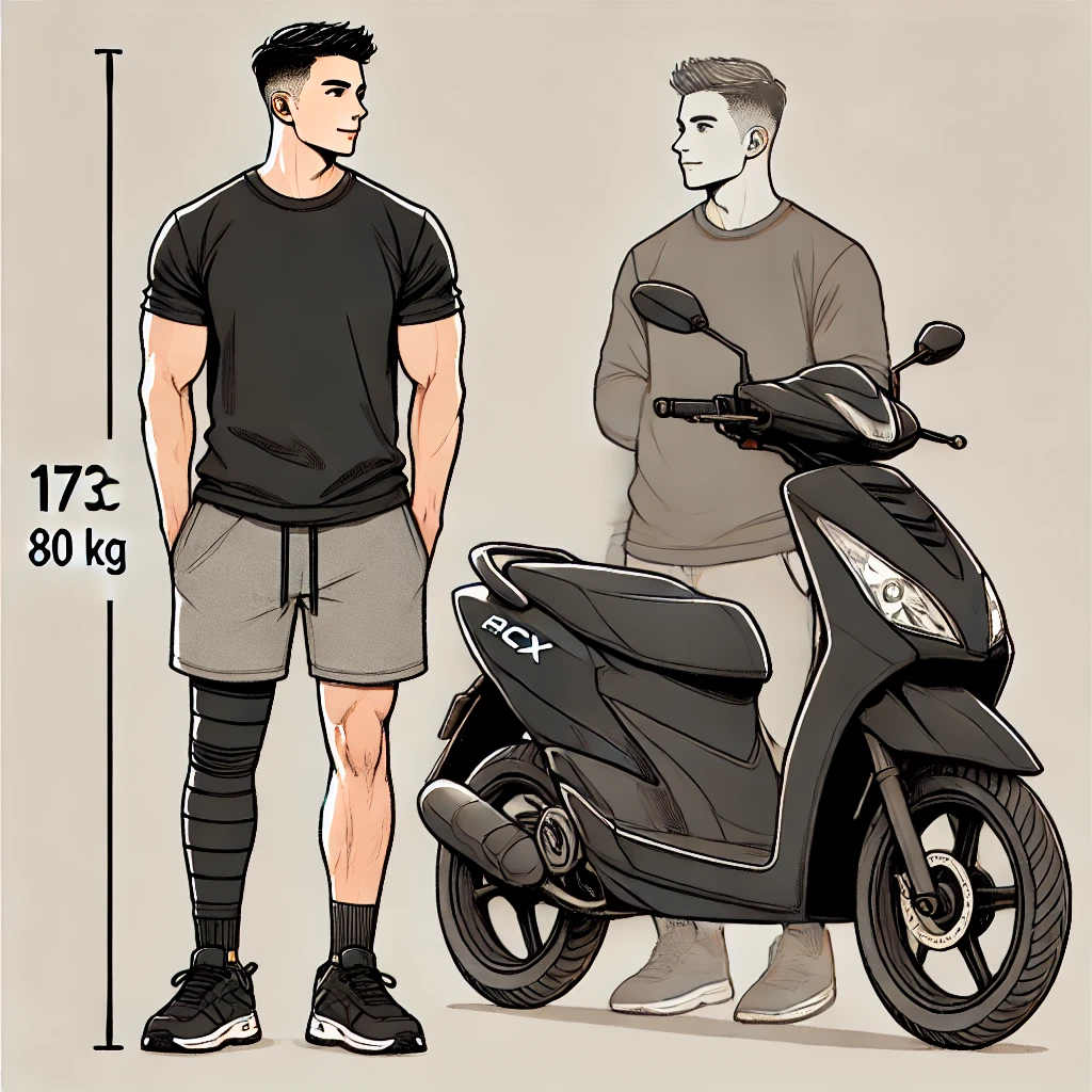 moto Honda PCX y yo tras la lesión