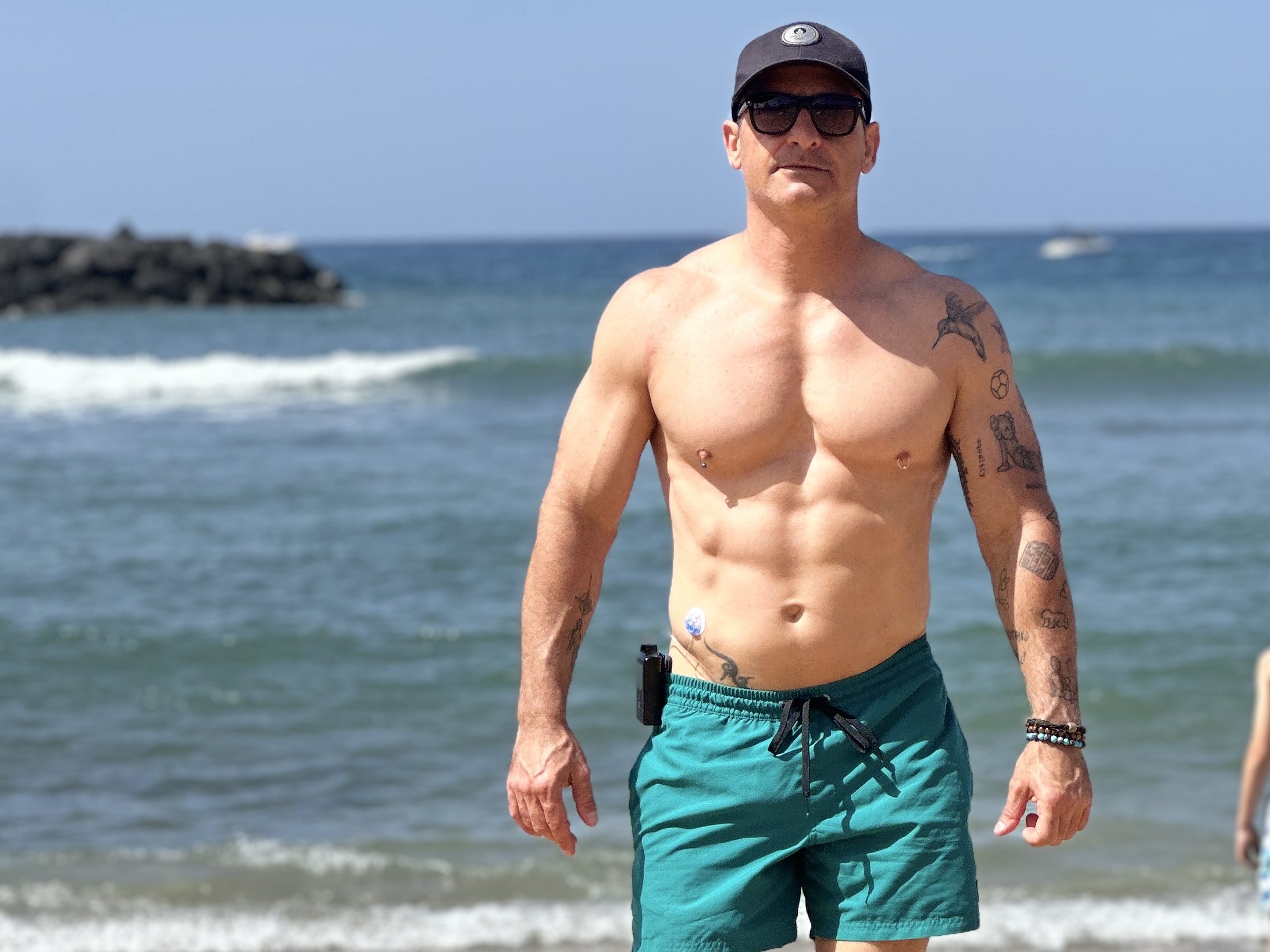 En la playa