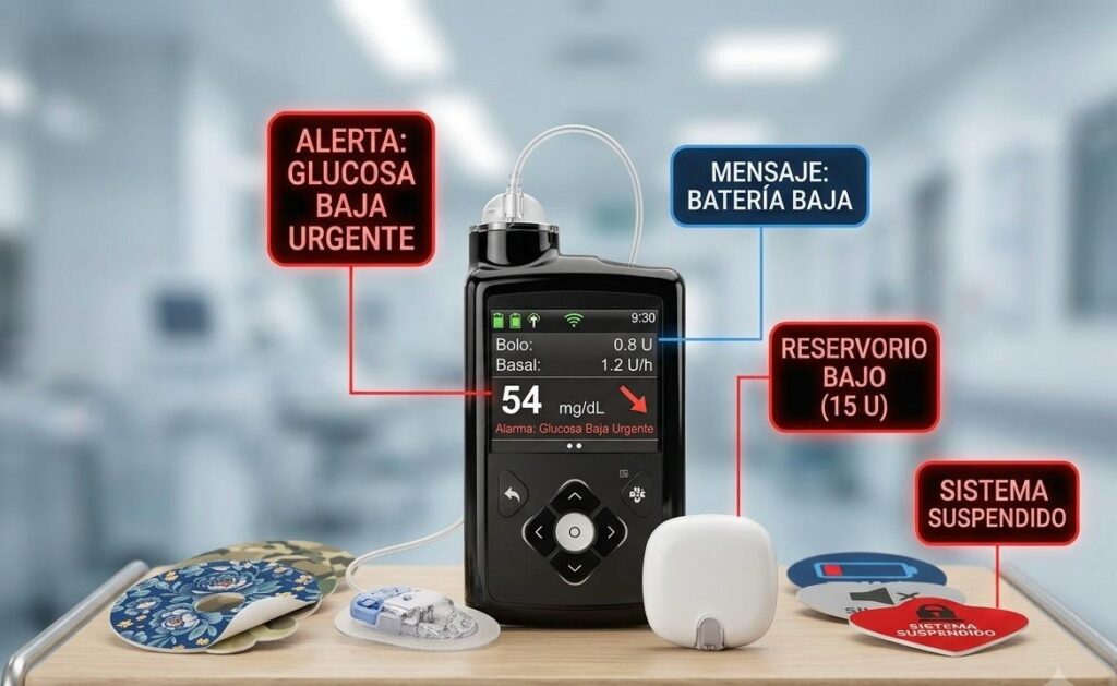 Alarmas bomba de insulina